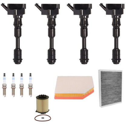 Ignition Coils Spark Plugs Tune Up Kit For Volvo XC90 2.0L 2016 2017 2018 2025