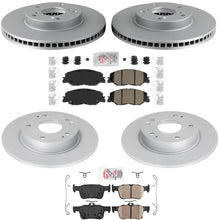 Front & Rear Disc Brake Rotors Ceramic Pads for Honda Civic EX EX-L 2022-2024 - Photo 1