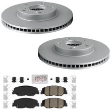 Front Disc Brake Rotors Ceramic Pads for Honda Civic EX EX-L 2022 2023 2024 - Photo 1