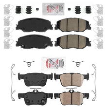 Front & Rear Ceramic Brake Pads W/ Hardware For Honda Civic EX EX-L 2022-2024 - Photo 1