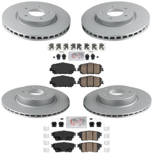 Front Rear Coated Disc Brake Rotors Pads for Nissan Rogue 2021 2023 2024 2026 - Photo 1