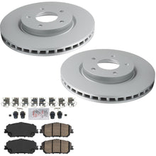 Front Coated Disc Brake Rotors Pads For Nissan Rogue 2021 2022 2023 2024 2026 - Photo 1