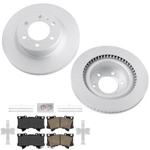 Front GEO Coated Disc Brake Rotors & Brake Pads for Toyota Tundra 2022 2024 2026 - Photo 1