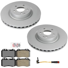 Frt Coated Disc Brake Rotors & Brake Pads for Mercedes Benz CLS500 CLS550 06-11 - Photo 1