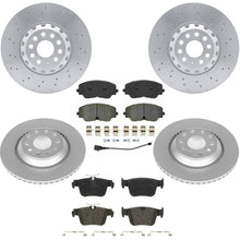 Frt & Rr Coated Disc Brake Euro Brake Pad for Audi S3 2022 2023 2024 2025 2026 - Photo 1