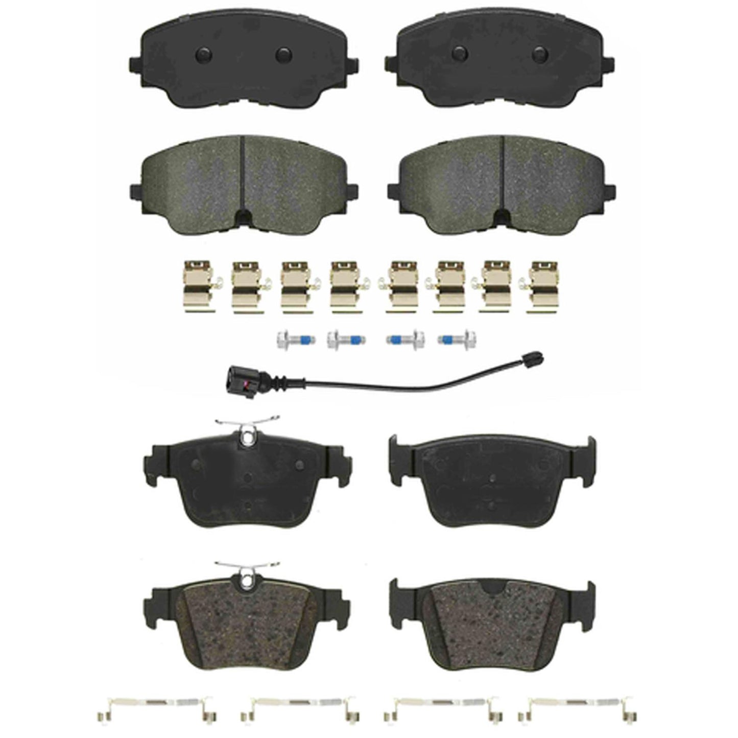 Front & Rear R90 Euro Disc Brake Pad for Audi S3 2022 2023 2024 2025 2026 Golf R