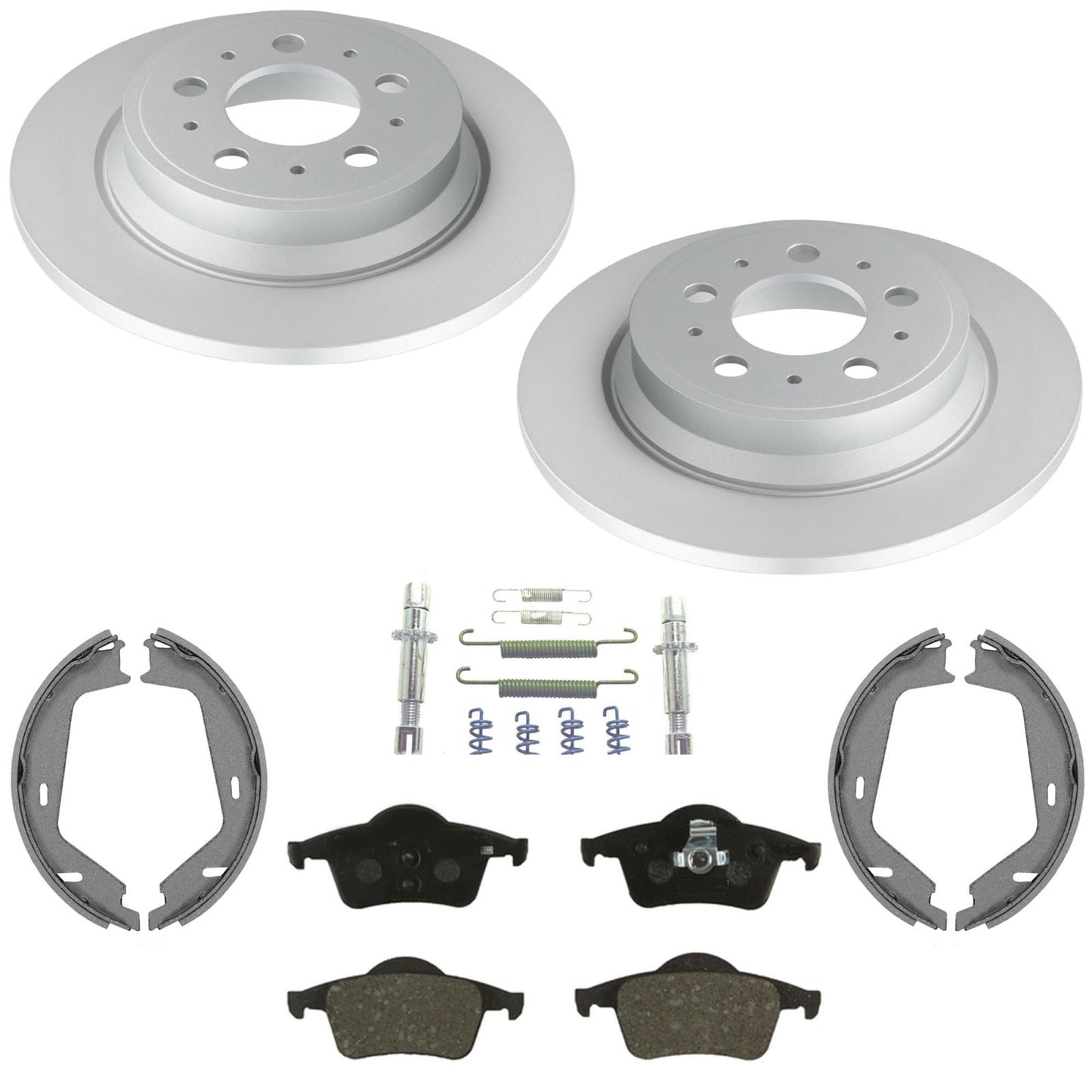 Rear Coated Disc Brake Euro Brake Pad for Volvo S60 2001 2002 2008 2009 288MM
