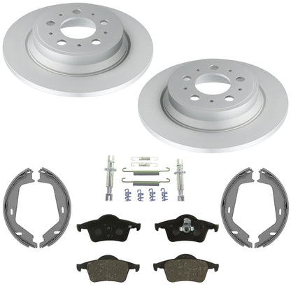 Rear Coated Disc Brake Euro Brake Pad for Volvo S60 2001 2002 2008 2009 288MM