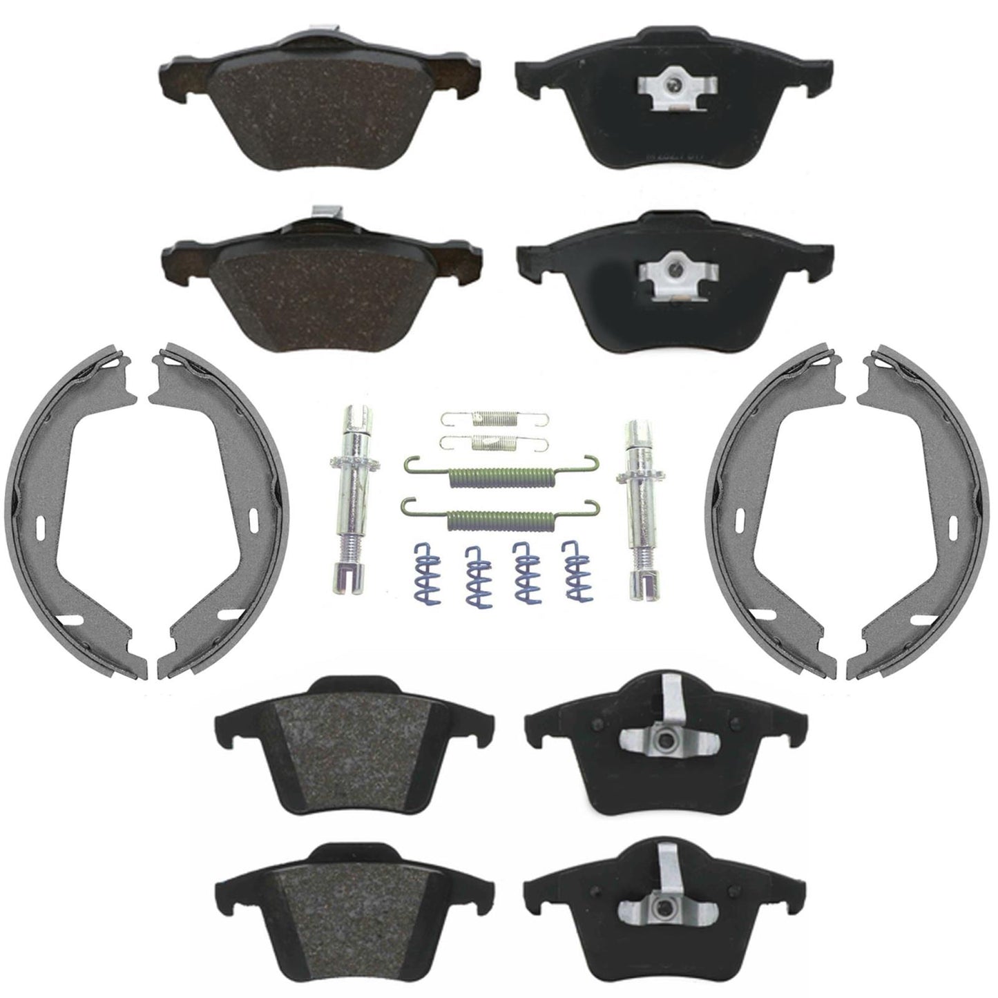 Front Rear Euro Disc Brake Pad Shoes for Volvo XC90 2.5L 2.9L 3.2L 03-14 316MM