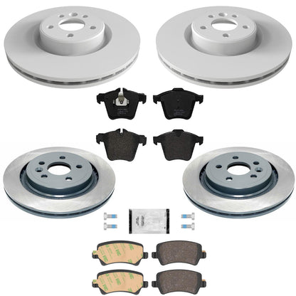 Front Rear GEO Coated Disc Brake Euro Brake Pads for Volvo S80 V8 AWD 2007-2010