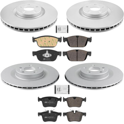 Frt Rr GEO Coated Disc Brake Euro Brake Pads for Volvo V60 Cross Country 19-25