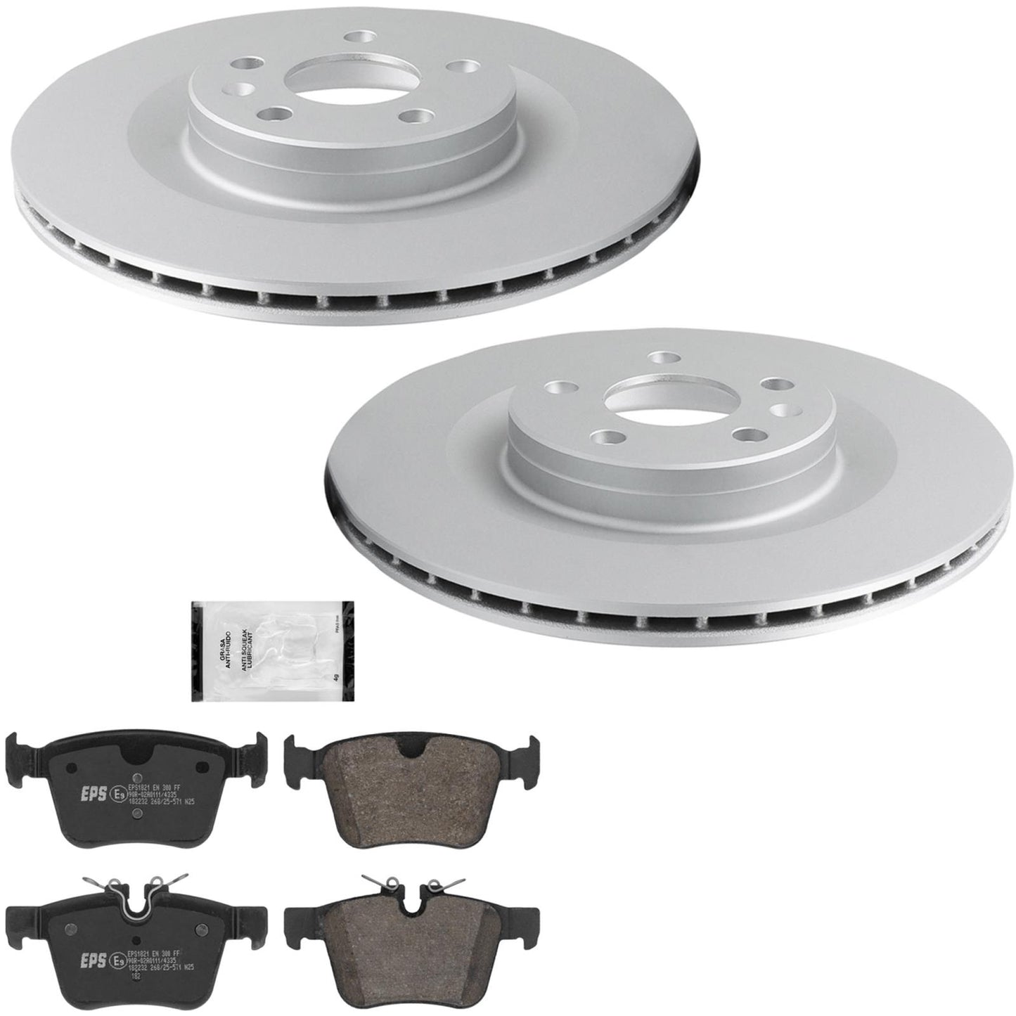 Rear GEO Coated Disc Brake Euro Brake Pads for Volvo V60 Cross Country 19-25