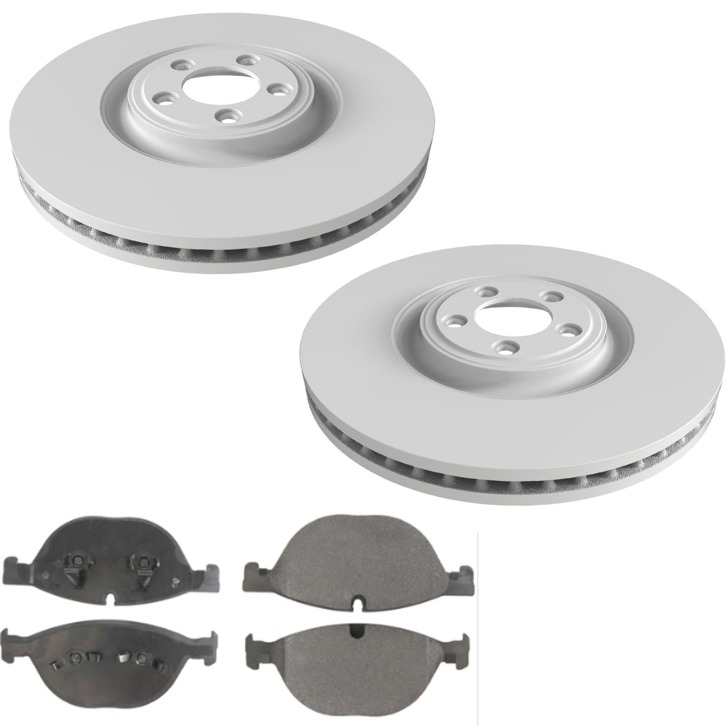 Frt Coated Disc Brake Rotors Brake Pads for Jaguar F-Type V8 Supercharged 14-24