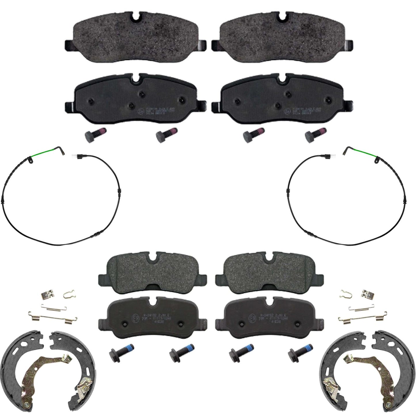 Front Rear Euro Disc Brake Pads Shoes for Land Rover Range Rover Sport 06-09