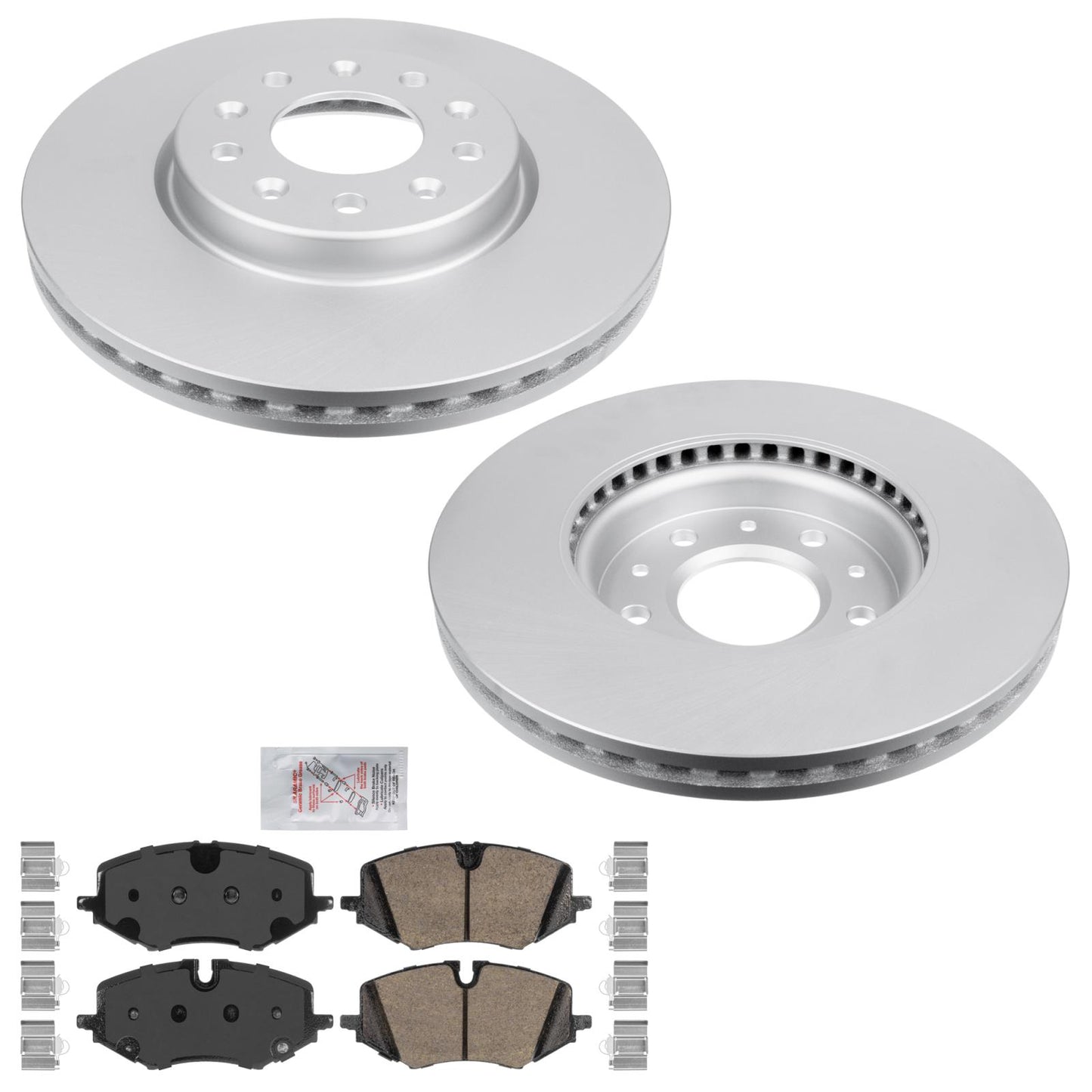 Front Coated Brake Rotors & Ceramic Brake Pads For Buick Encore GX 2020-2024