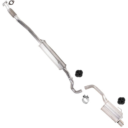Resonator Pipe Rear Muffler for Fiat 500 1.4L Naturally Aspirated 2012 2014 2017