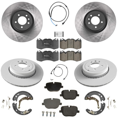 Frt Coated Disc Brake Rotors Brake Pads for Range Rover Sport 10-13 Supercharged