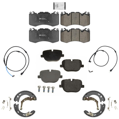 Front Rear Euro Disc Brake Pads Shoes for Range Rover Sport 10-13 Supercharged