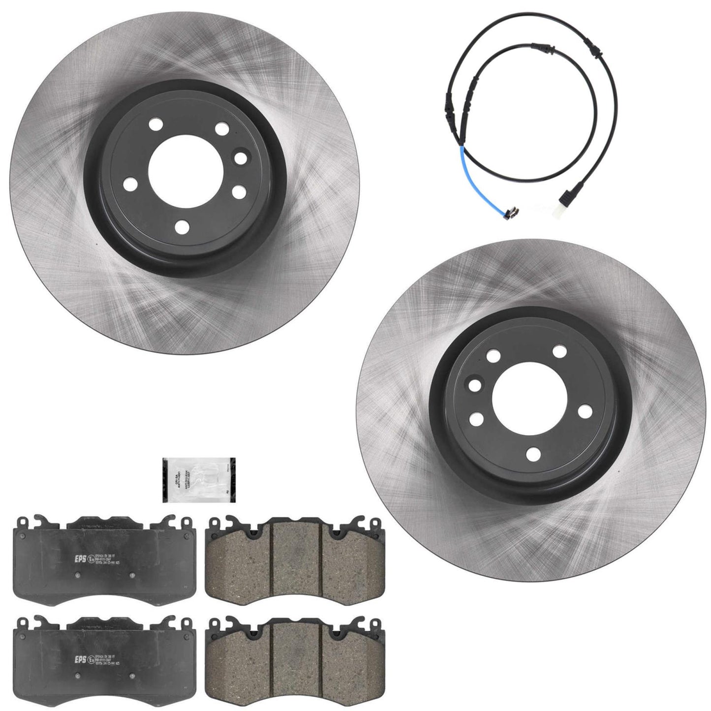 Frt Coated Disc Brake Rotors Brake Pads for Range Rover Sport 2014-2017 V8 5.0L