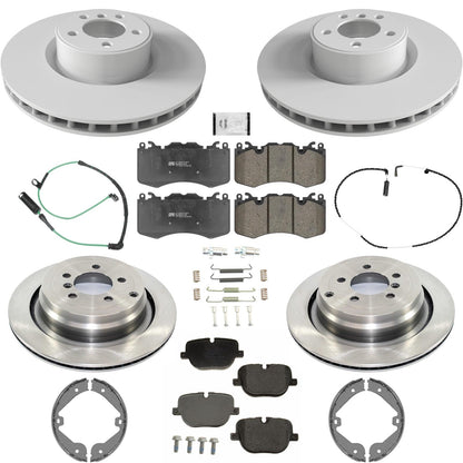Front Rear Disc Brake Rotors Brake Pads for Range Rove Supercharged 2010-2012