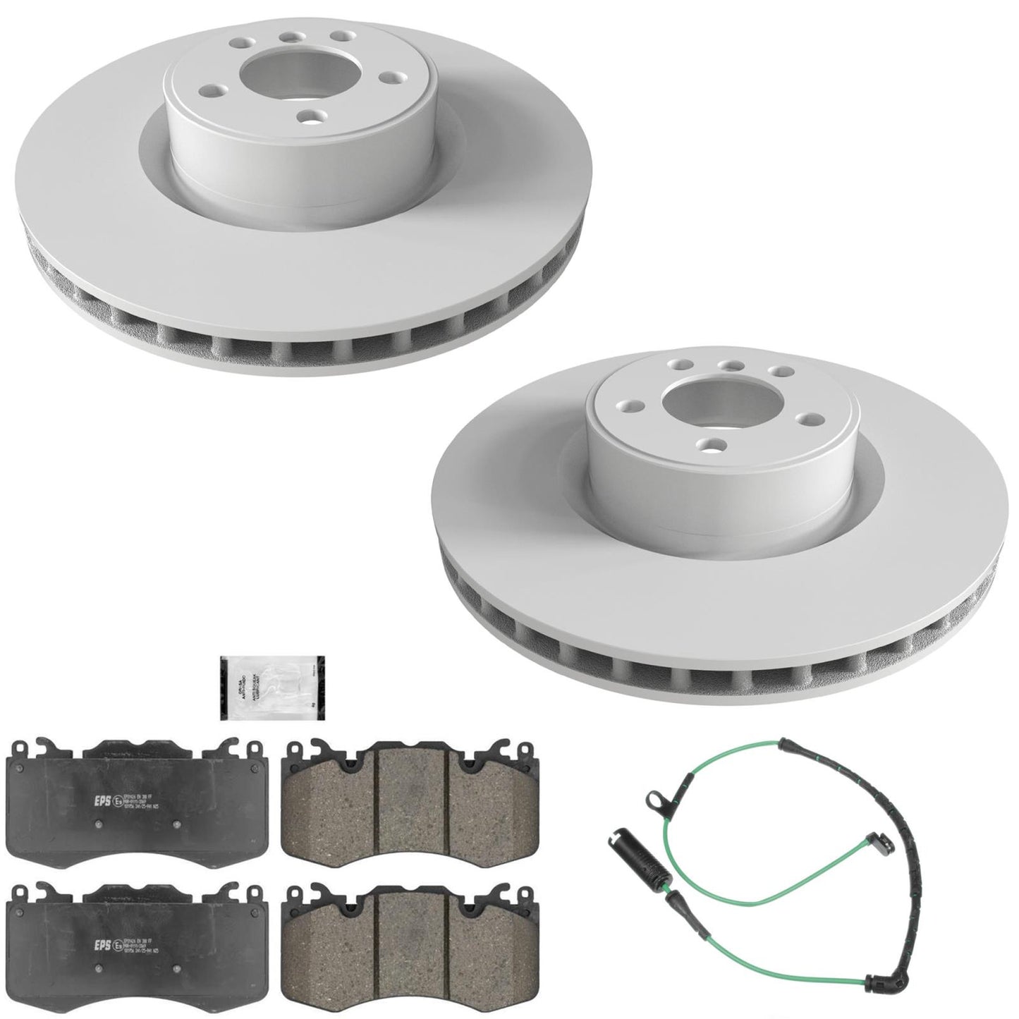 Front Coated Disc Brake Rotors Brake Pads for Range Rove Supercharged 2010-2012