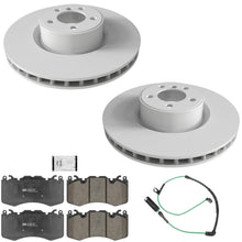 Front Coated Disc Brake Rotors Brake Pads for Range Rove Supercharged 2010-2012 - Photo 1