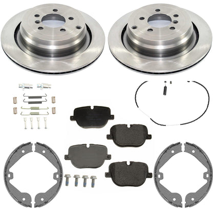Rear Disc Brake Rotors Brake Pads for Range Rove Supercharged 2010 2011 2012