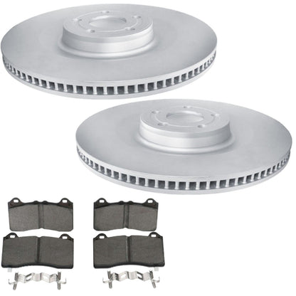 Front GEO Coated Rotors Ceramic Brake Pads for Ford Mustang Mach-E 21-26 362MM