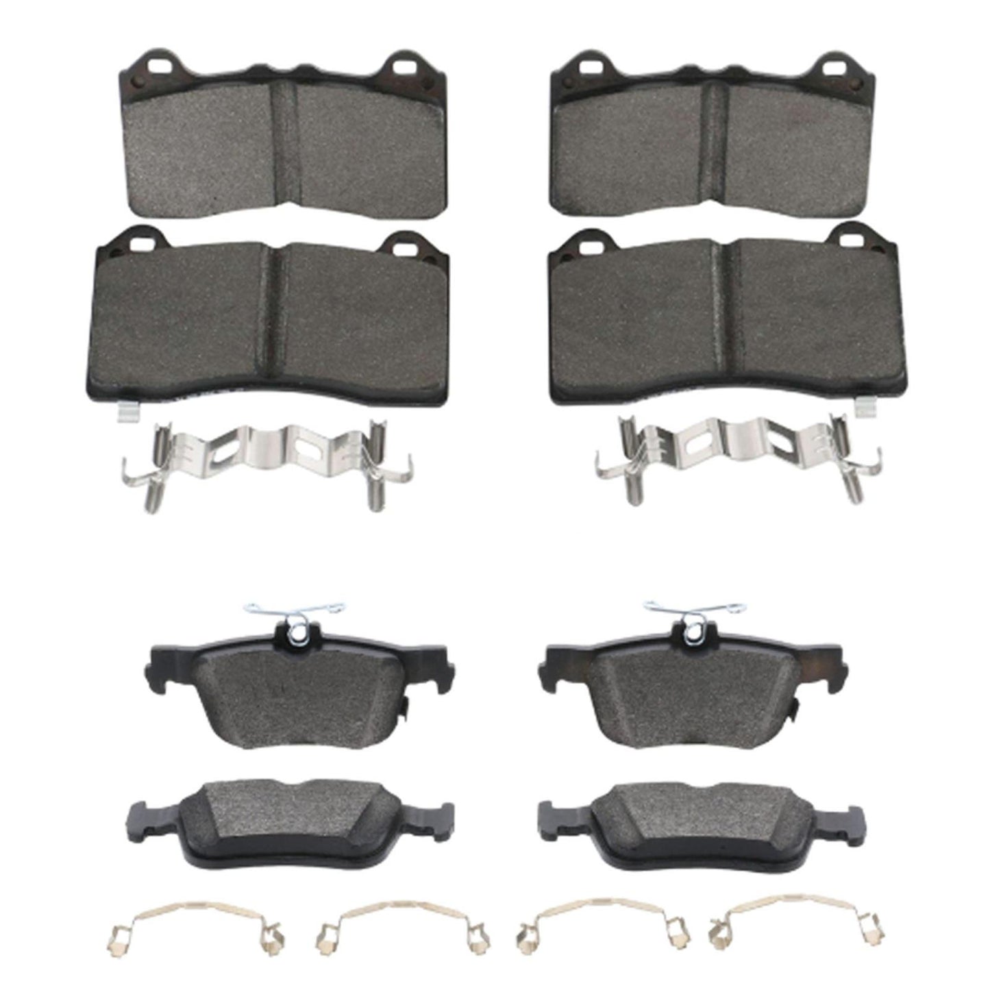 Front Rear Premium Ceramic Disc Brake Pads for Ford Mustang Mach-E 2021-2026