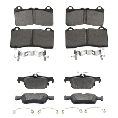 Front Rear Premium Ceramic Disc Brake Pads for Ford Mustang Mach-E 2021-2026
