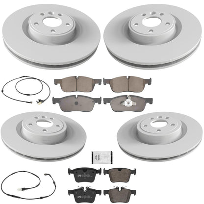 Coated Disc Brake Rotors Brake Pads for Land Rover Range Rover Velar 2.0L 18-19
