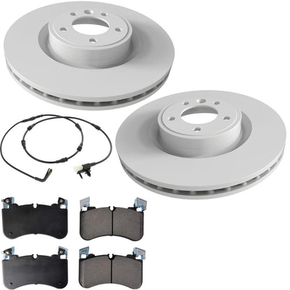 F Coated Disc Brake Rotors Pads for Land Rover Discovery 3.0L Supercharged 18-24