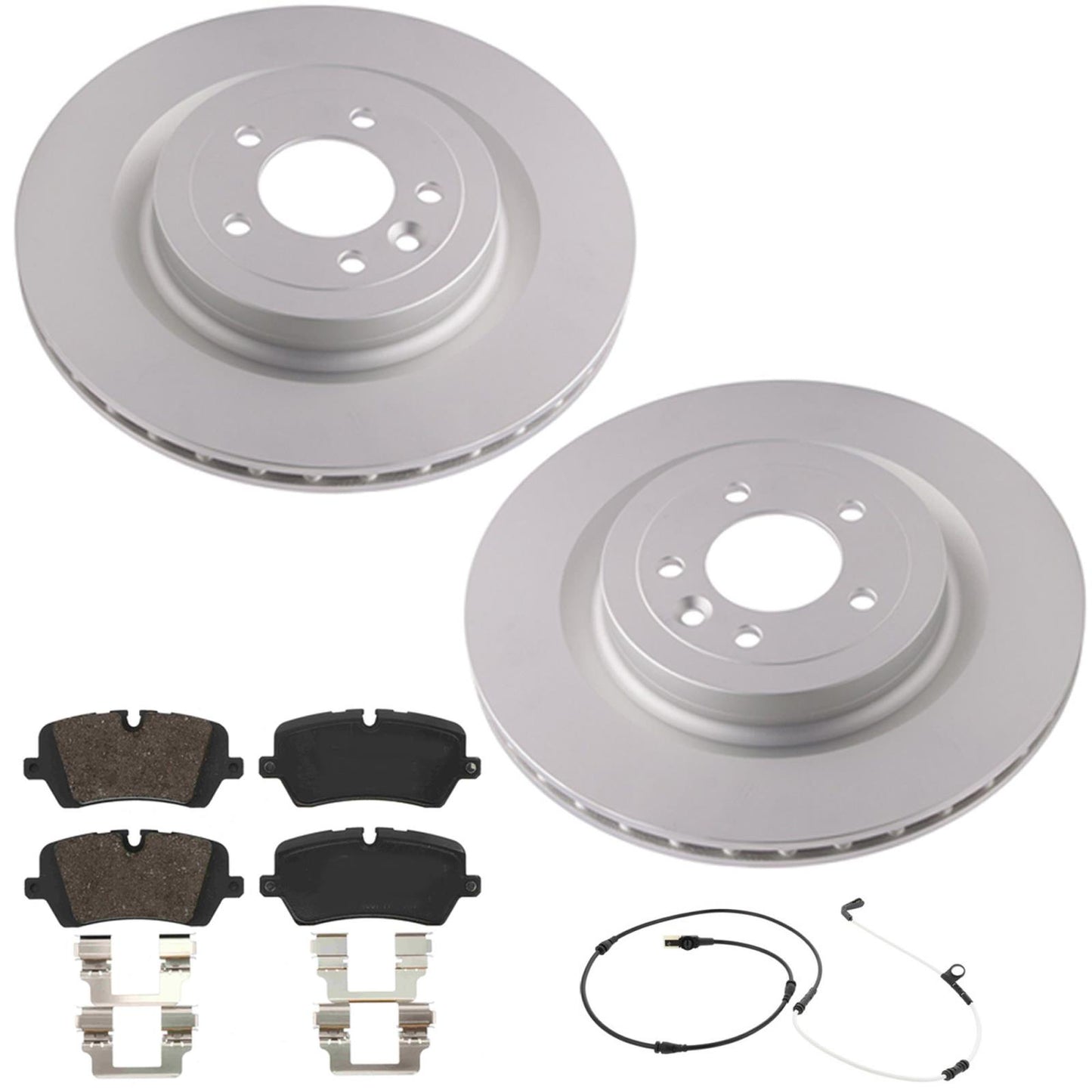 Rr Coated Disc Brake Rotors Pads for Land Rover Discovery 3.0 Supercharged 18-24