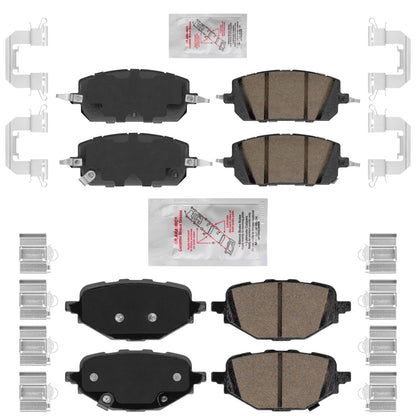 Front Rear AME Ceramic Disc Brake Pads Hardware for Mazda CX-50 2023 2024 2026