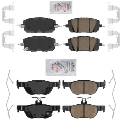 Front Rear AME Premium Ceramic Disc Brake Pads for Mazda MX-30 EV 2022-2024
