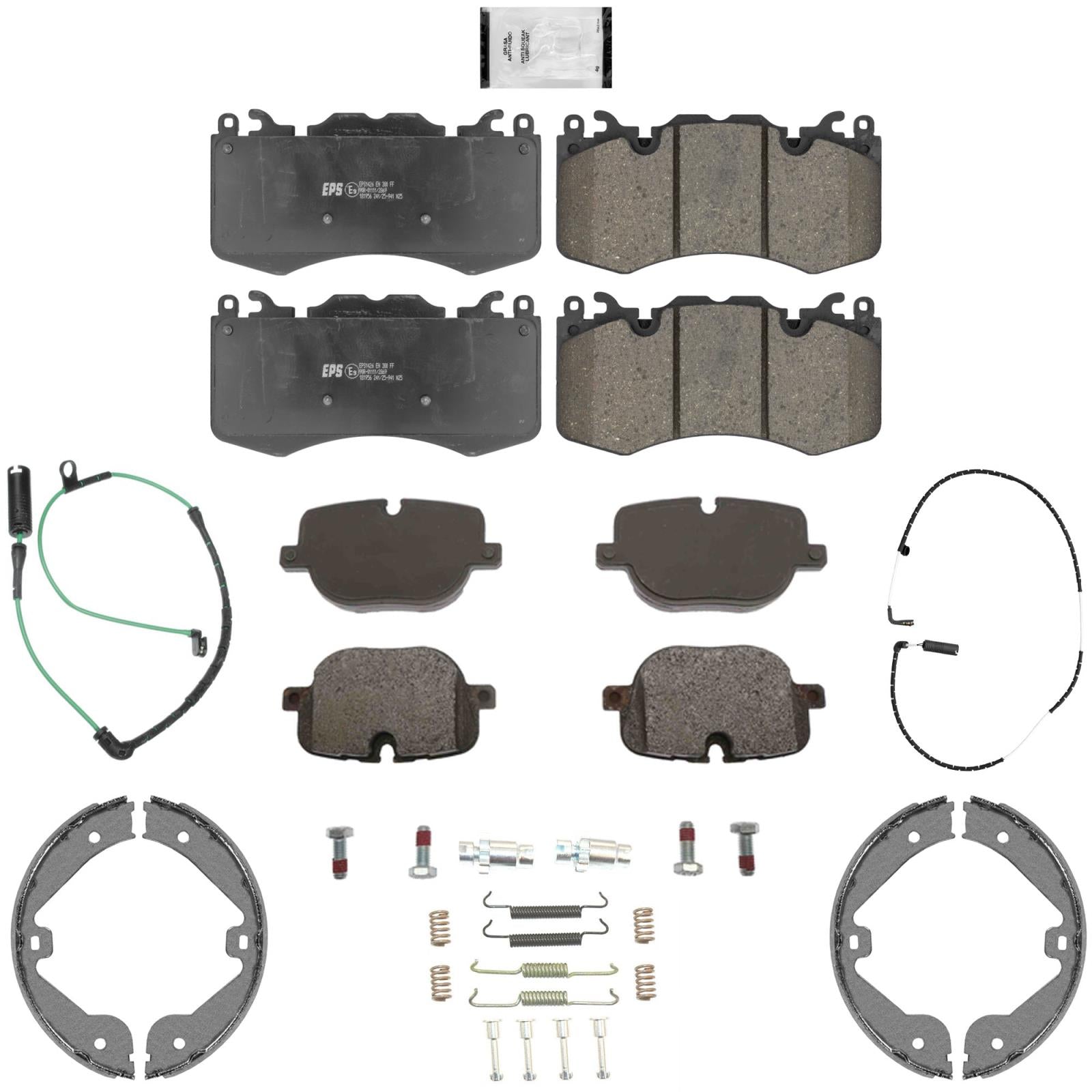 Front Rear Euro Disc Brake Pads Shoes for Range Rove Supercharged 2010-2012 - Photo 1