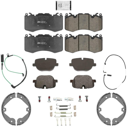 Front Rear Euro Disc Brake Pads Shoes for Range Rove Supercharged 2010-2012 - Photo 1