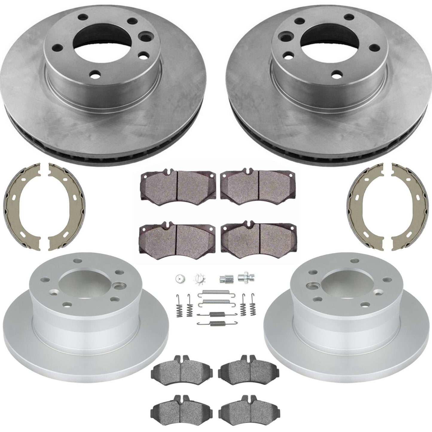F&R Disc Brake Rotors & Brake Pads For Mercedes Benz G500 G550 2003 2008 2012