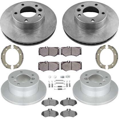 F&R Disc Brake Rotors & Brake Pads For Mercedes Benz G500 G550 2003 2008 2012