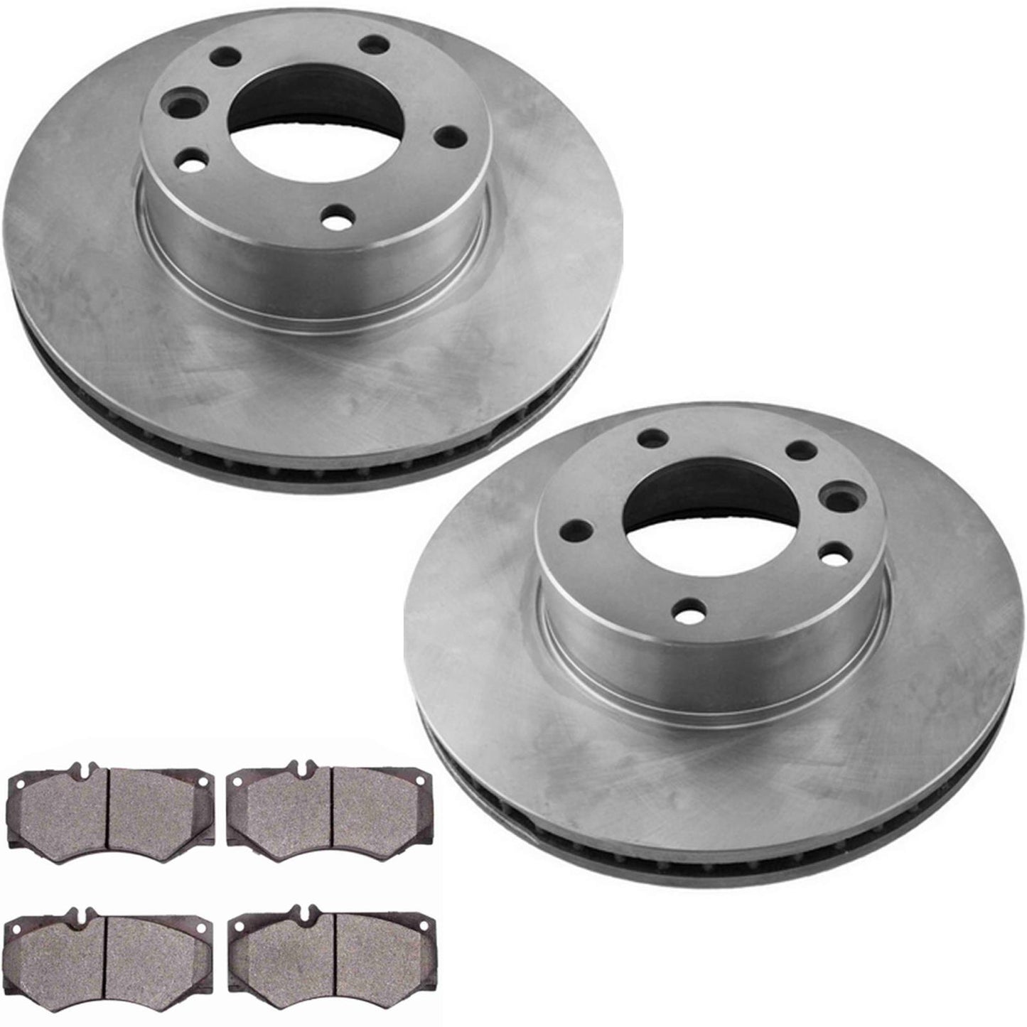 Front Disc Brake Rotors & Brake Pads For Mercedes Benz G500 G550 2003 2008 2012