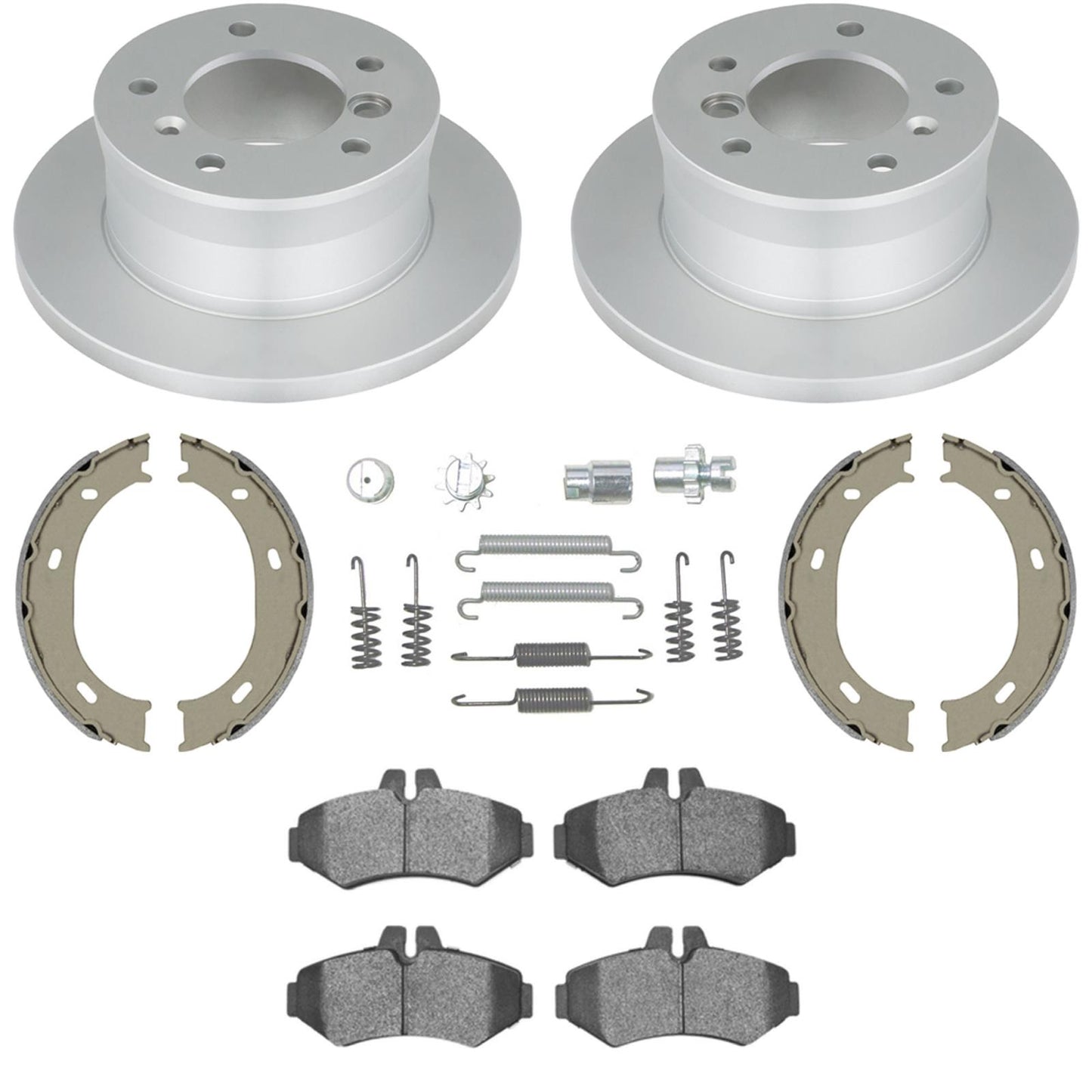 Rear Disc Brake Rotors & Brake Pads For Mercedes Benz G500 G550 2003 2008 2012