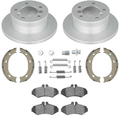 Rear Disc Brake Rotors & Brake Pads For Mercedes Benz G500 G550 2003 2008 2012