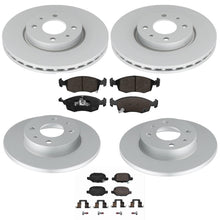 Coated Disc Brake Rotors Brake Pads for Fiat 500 Naturally Aspirated 2012-2019 - Photo 1