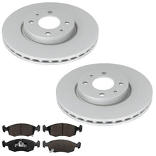 F Coated Disc Brake Rotors Brake Pads for Fiat 500 Naturally Aspirated 2012-2019 - Photo 1