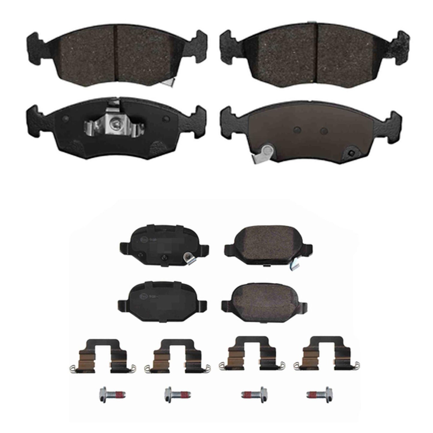 Euro R90 Front & Rear Disc Brake Pads for Fiat 500 Naturally Aspirated 2012-2019