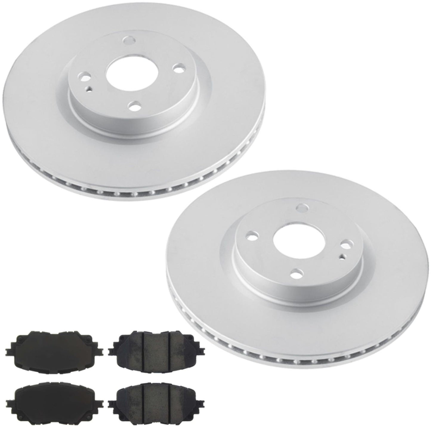 Frt Coated Disc Brake Rotors Brake Pads for Mazda Miata MX5 Base Model 2016-2026