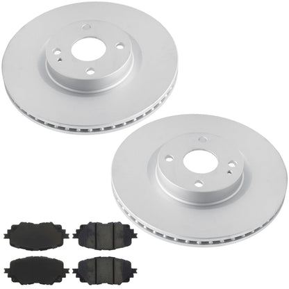 Frt Coated Disc Brake Rotors Brake Pads for Mazda Miata MX5 Base Model 2016-2026