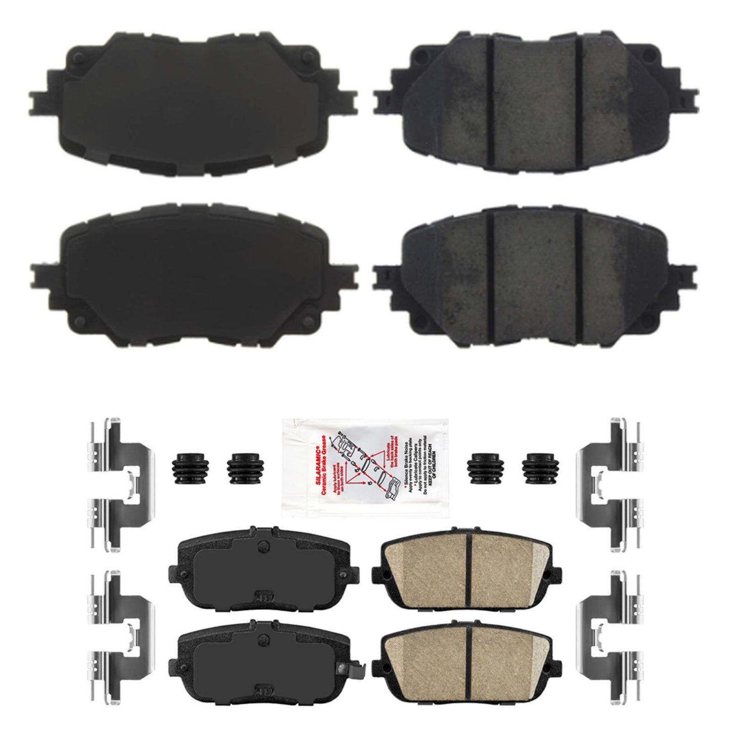 Front and Rear Disc Brake Pads for Mazda Miata MX5 Base Model 2016 2020 2026