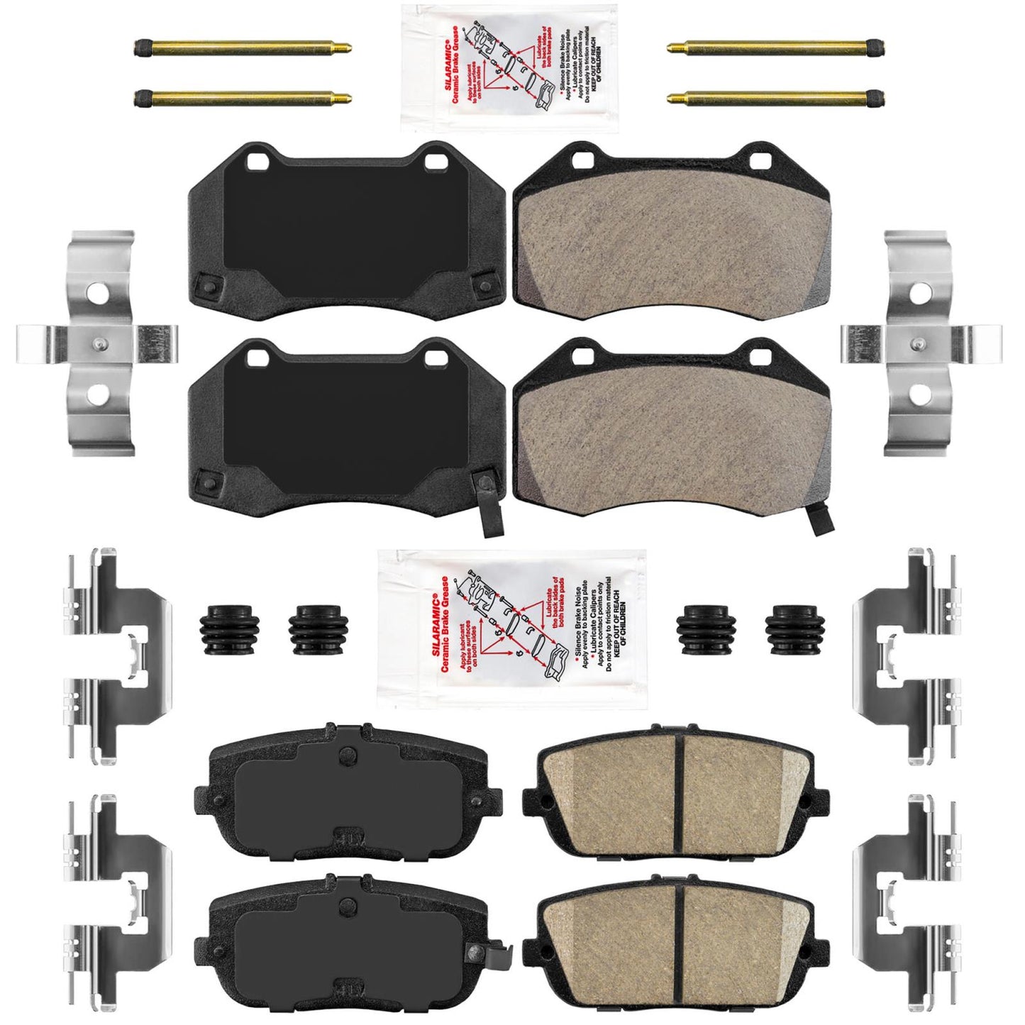 AME Front and Rear Disc Brake Pads for Mazda Miata MX5 Club RF Club 16-26