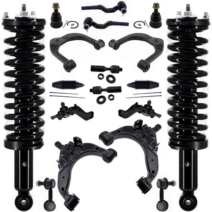 Front Struts Upper Lower Arms Tie Rods & Links For Tacoma 01-2004 4 Wheel Drive